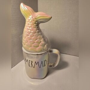 Rae Dunn Iridescent Mermaid Ceramic Mug